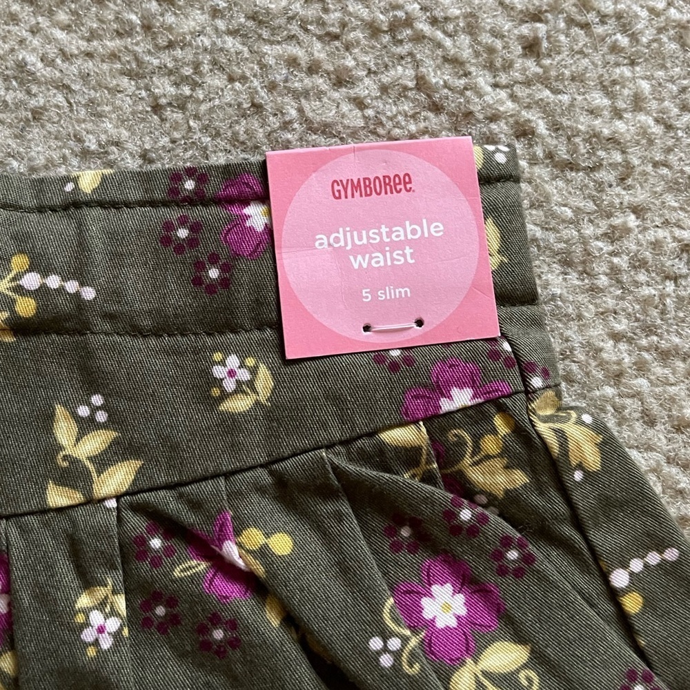 NWT Gymboree Floral Skort, 5 Slim - Picture 2 of 5